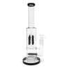 BONG DE CRISTAL 35CM CYLINDER DRUM CON PERCOLADOR DE 4 VIAS *