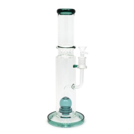 BONG DE CRISTAL 36CM CYLINDER ICE DRUM CON PERCOLADOR DE BOLA *
