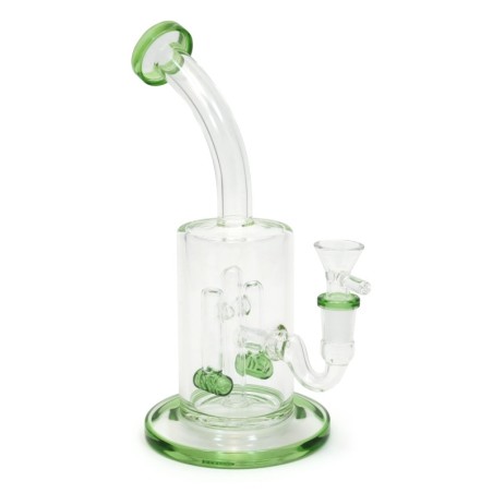 BONG DE CRISTAL 28CM BUBBLER DRUM CON PERCOLADOR