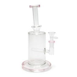 BONG DE CRISTAL 23CM BUBBLER DRUM DIAMOND