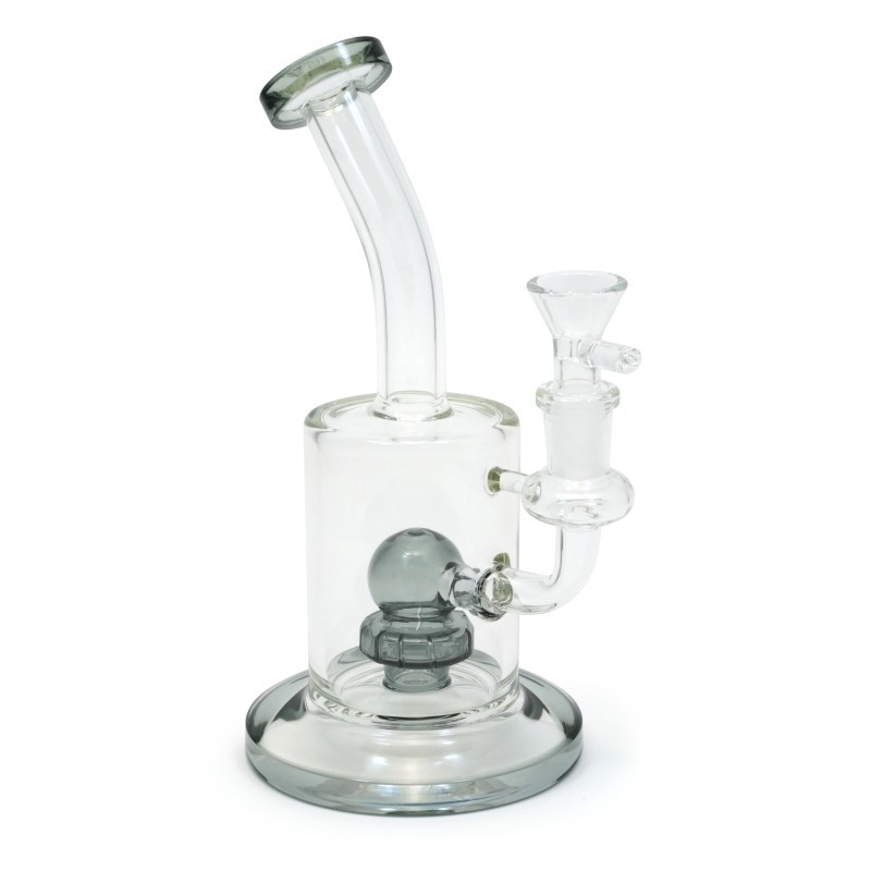 BONG DE CRISTAL 23CM BUBBLER DRUM CON PERCOLADOR DE BOLA BONG DE CRISTAL 23CM BUBBLER DRUM CON PERCOLADOR DE BOLA