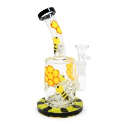 BONG DE CRISTAL 21CM BUBBLER DRUM ABEJAS