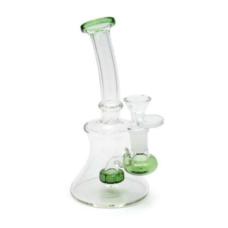 BONG DE CRISTAL 17CM BUBBLER CON PERCOLADOR