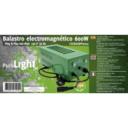 BALASTRO PURE LIGHT 600 W CERRADO V2 * BALASTROS ELECTROMAGNÉTICOS PURE FACTORY